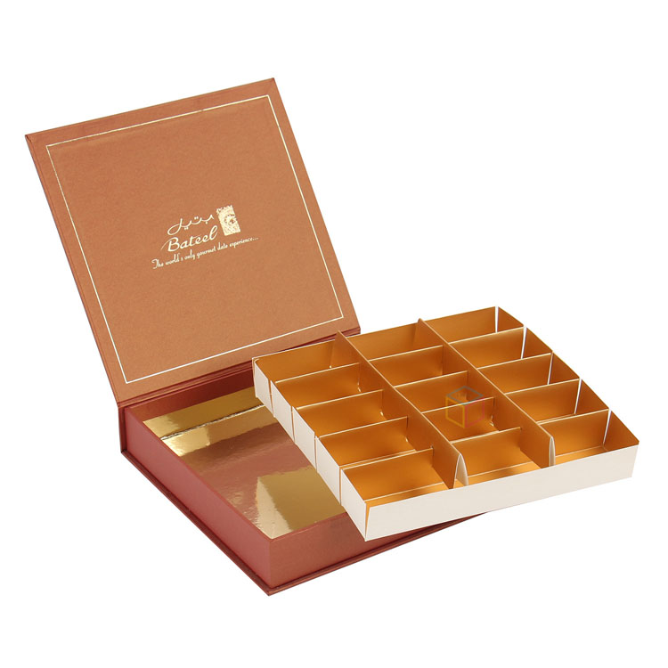 Custom Magnet Paper Boxes for Chocolate Truffle with Inner Tray Cushion Pads | Eco-Friendly Chocolate Box Packaging