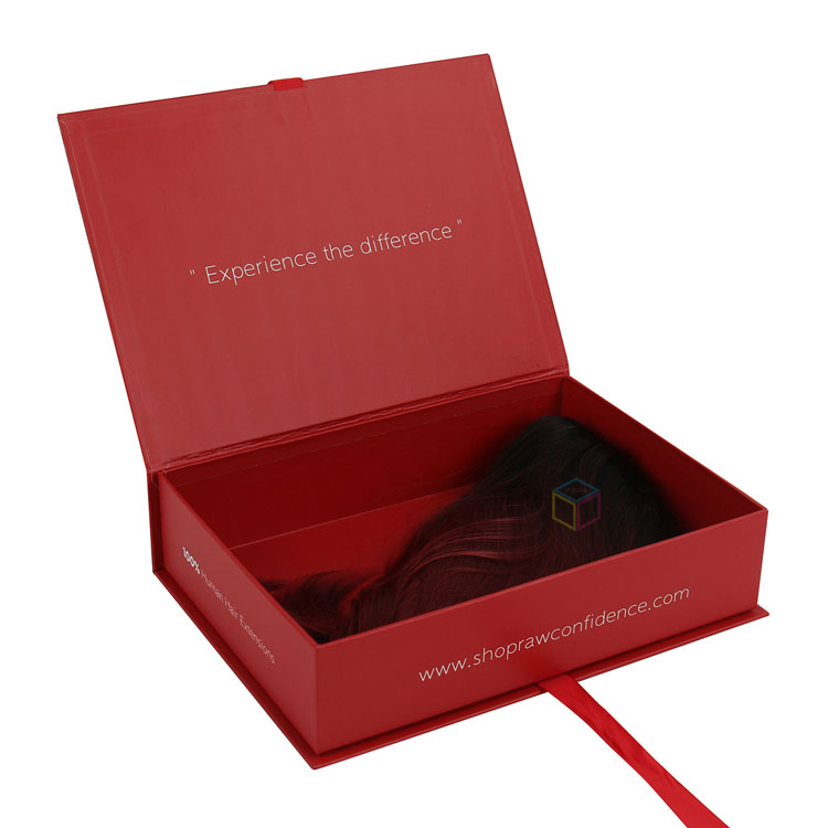 Custom Black Gift Box with Magnetic Lid | Magnetic Apparel Boxes | Book Shape Rigid Cardboard Ribbon Gift Paper Boxes