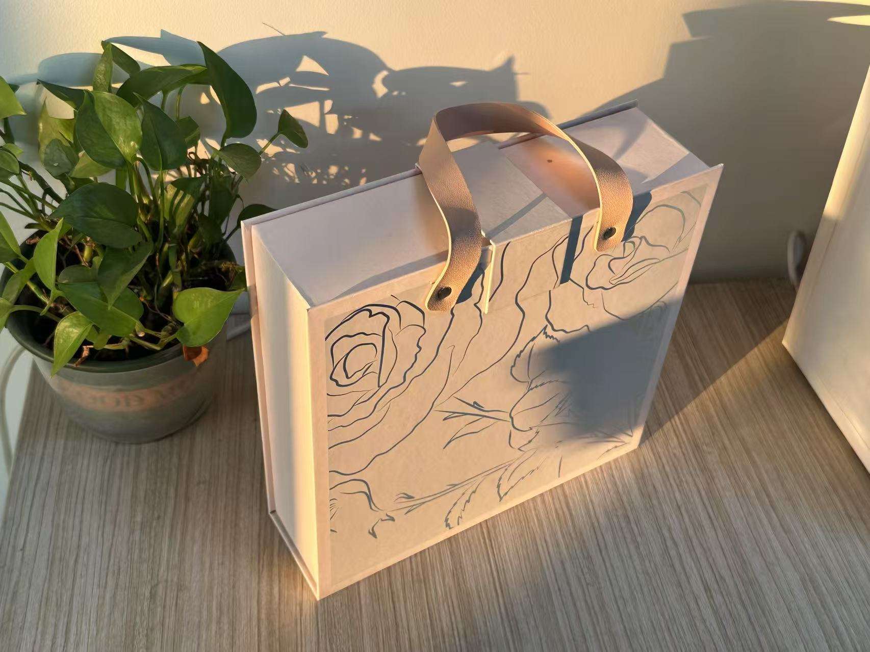 Customized Brand Perfume Packaging Gift Rigid Boxes | Recyclable Magnetic Paper Boxes for Sample Perfume Sets