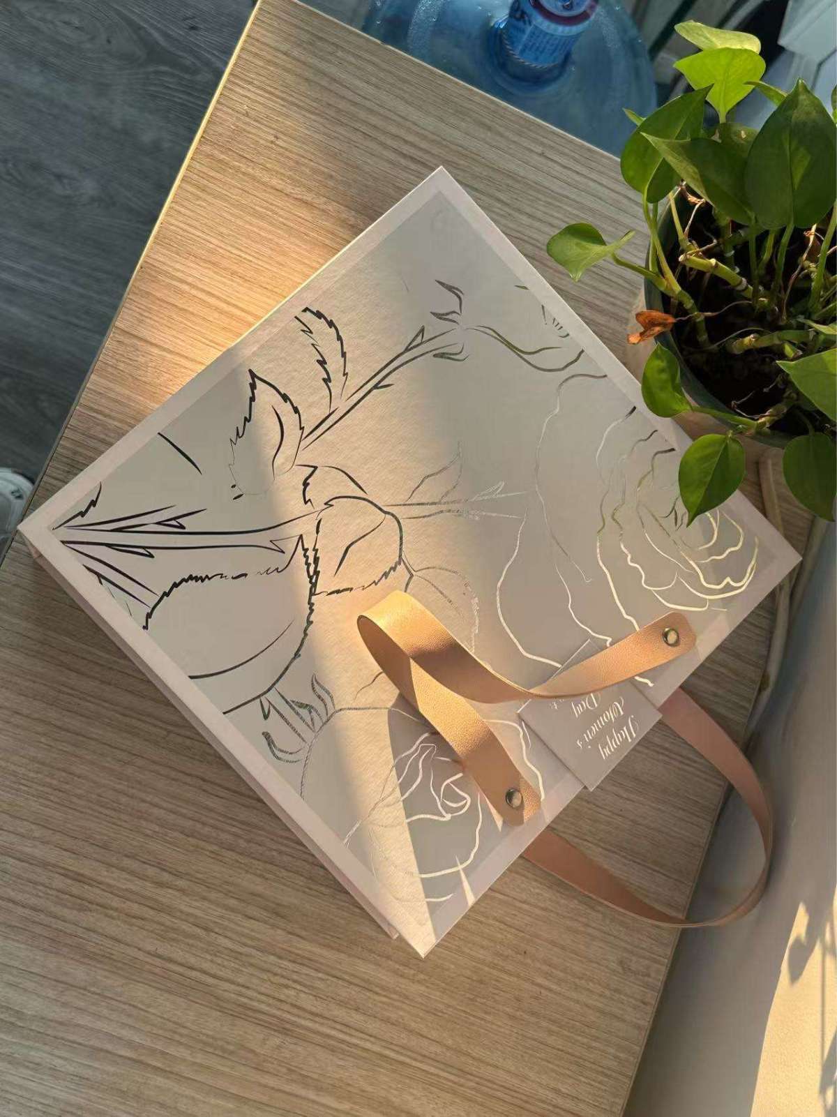 Custom Luxury Elegant Embossed-Texture EVA Pink Magnetic Gift Box with Gold Foil Logo | OEM Packaging
