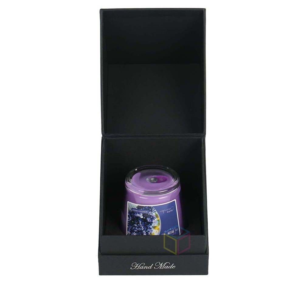Custom Magnetic Gift Box for Candle Jar | Foldable Magnetic Packaging Box with Paper Insert | OEM Candle Box