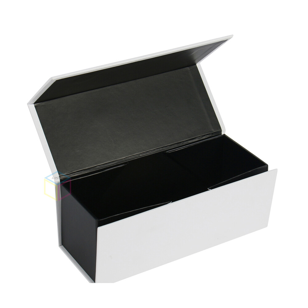 Custom 8x8x4 Inches Luxury Black Magnetic Gift Box | Hard Rigid Cardboard Packaging | OEM Candle Box