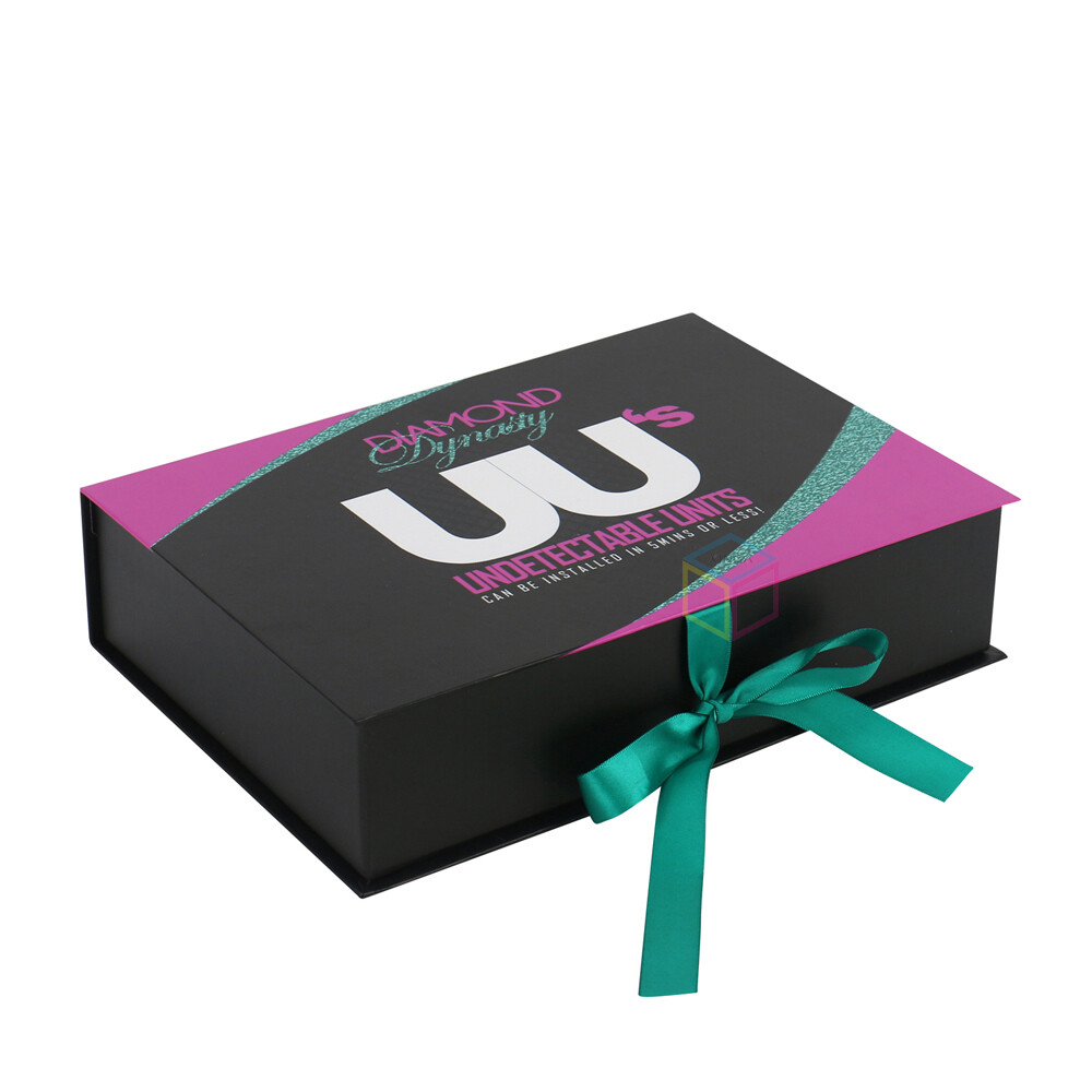 Luxury Custom Magnetic Gift Box with Ribbon Handle for Clothing & Shoes | OEM Packaging