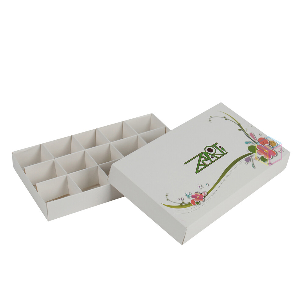 Custom 9/16/24 Grid Transparent Chocolate Box with Clear Window | Homemade 2 Pieces Chocolate Gift Box | OEM Packaging