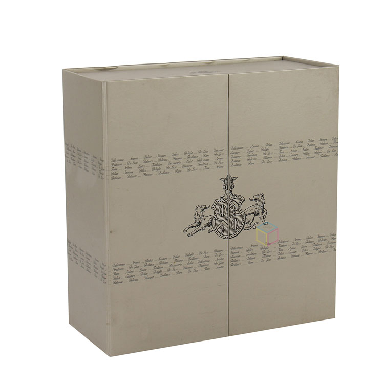 Custom Logo Printed Hard Large Double Open Door Jewelry Gift Box Packaging | OEM Service | ISO Certified