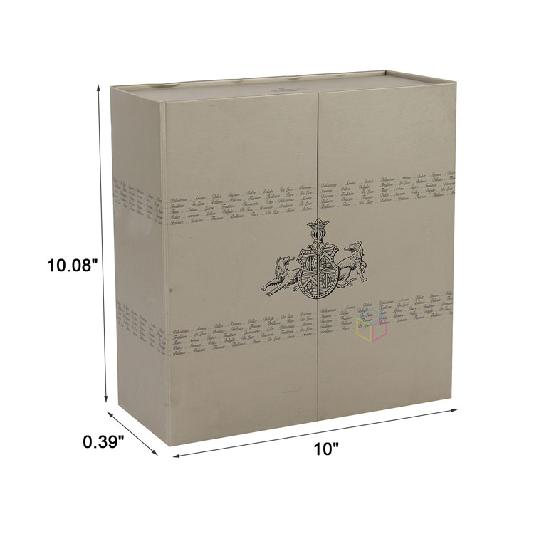 Custom Logo Printed Hard Large Double Open Door Jewelry Gift Box Packaging | OEM Service | ISO Certified