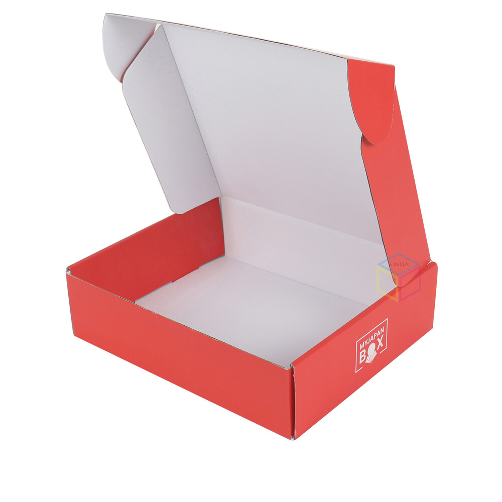 Custom White Red Corrugated Paper Mailer Folding Cosmetics Box With Logo | OEM Luxury Packaging