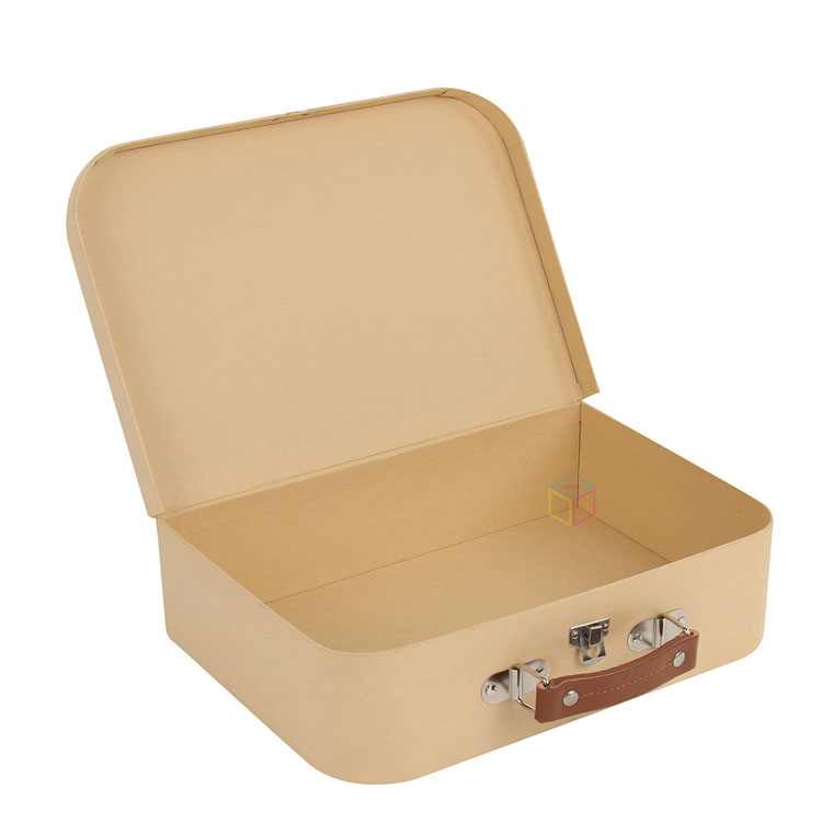 Custom Newborn Baby Gift Mini Suitcase Packaging Box | Luxury Holographic Printing