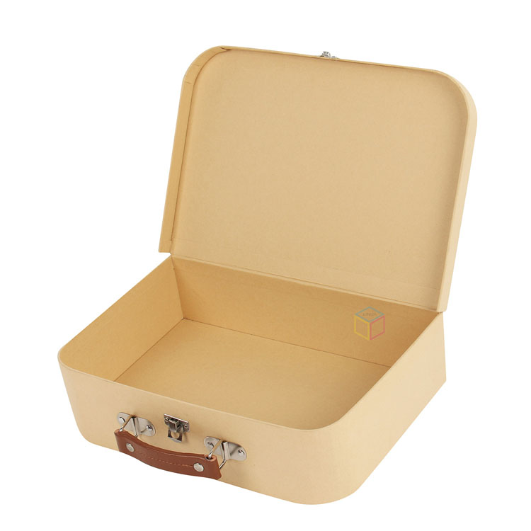 Custom Newborn Baby Gift Mini Suitcase Packaging Box | Luxury Holographic Printing