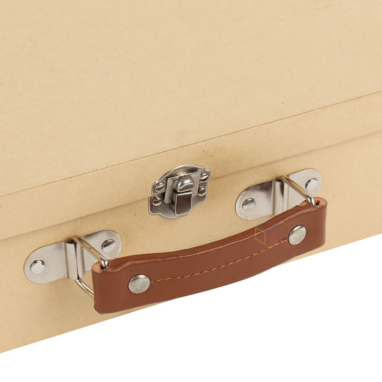 Custom Newborn Baby Gift Mini Suitcase Packaging Box | Luxury Holographic Printing