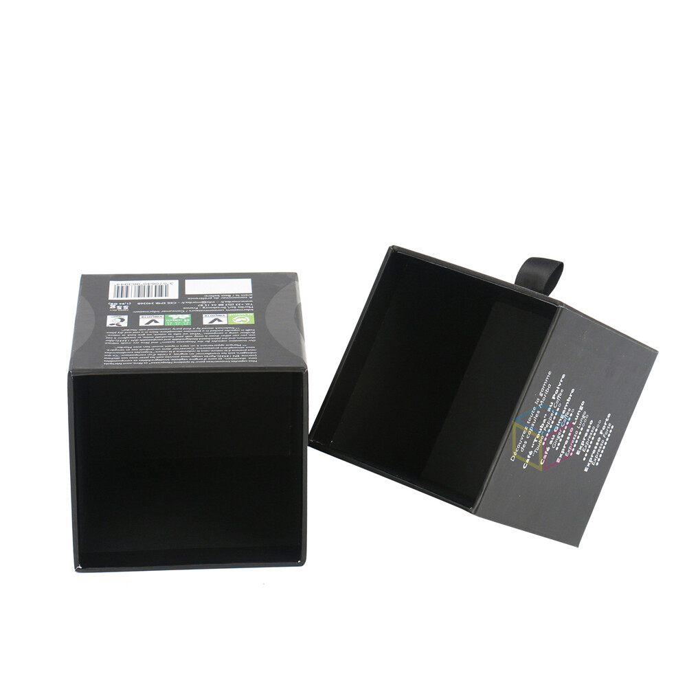 Wholesale Luxury Matte Black Sliding Paper Cardboard Box | Custom Slide Out Drawer Box Packaging | Simple Design