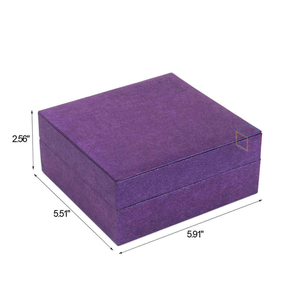 Luxury Jewelry Gift Box - Personalized Texture Paper, Velvet Lining, Cardboard Lid & Base | Boutique Store Packaging
