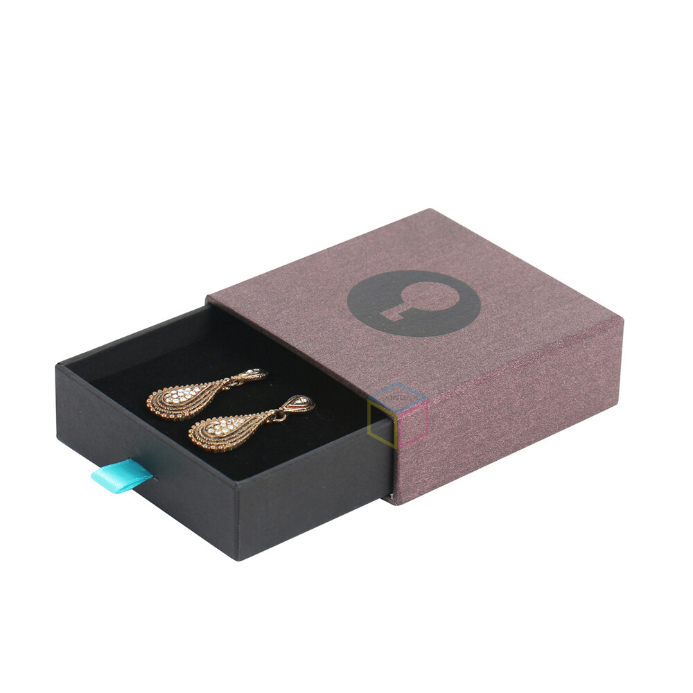 Custom Beige Luxury Jewelry Box with Logo | High-Quality Rigid Drawer Sliding Gift Packaging | Fadeli Design