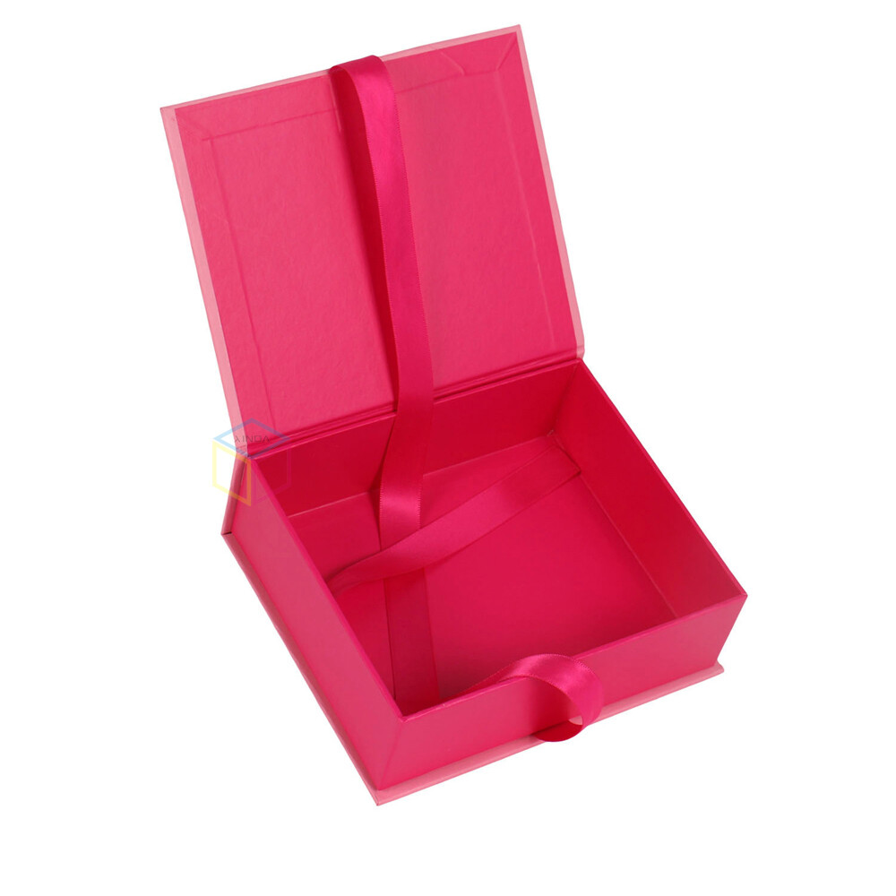 Custom Magnetic Jewelry Box with Ribbon | Eco-Friendly Luxury Packaging | OEM Service
