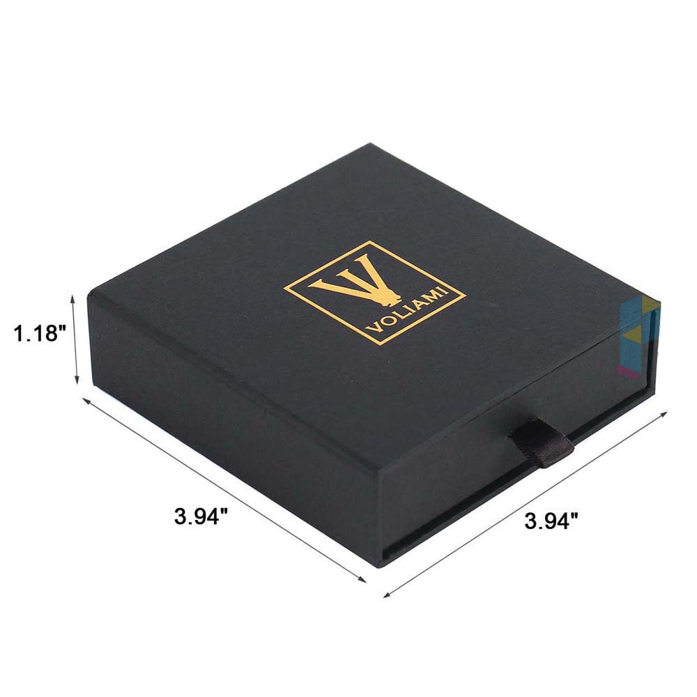 Custom Logo Cardboard Jewelry Box with EVA Foam Velvet Insert | Eco-Friendly Kraft Packaging for Necklace & Ring