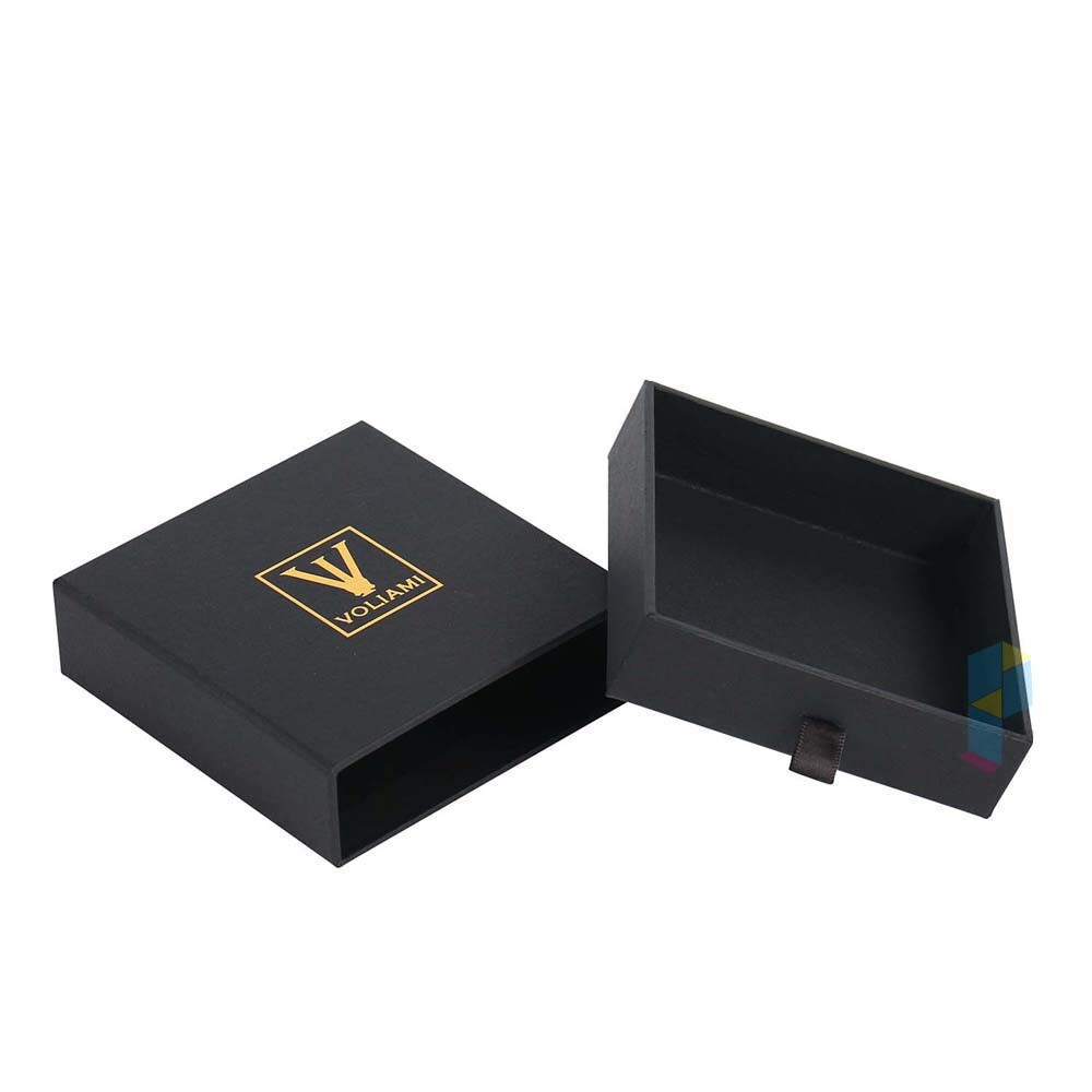 Custom Logo Cardboard Jewelry Box with EVA Foam Velvet Insert | Eco-Friendly Kraft Packaging for Necklace & Ring