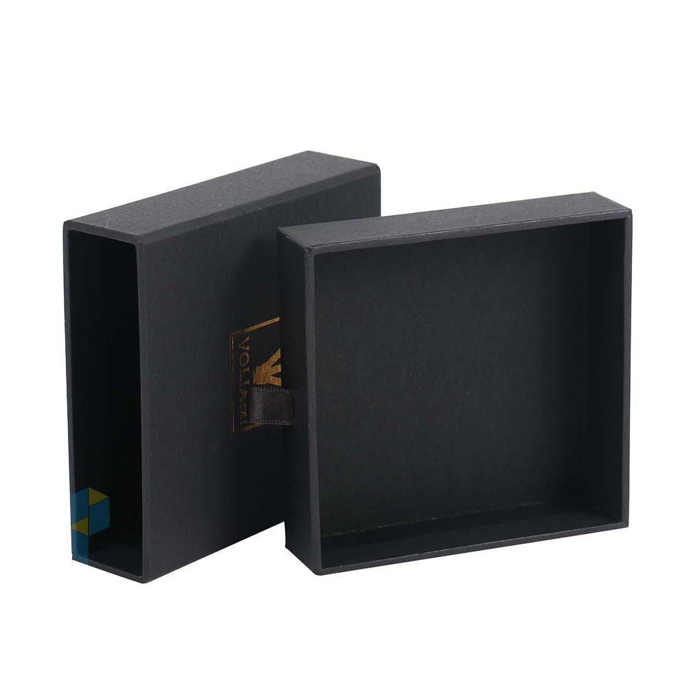 Custom Logo Cardboard Jewelry Box with EVA Foam Velvet Insert | Eco-Friendly Kraft Packaging for Necklace & Ring