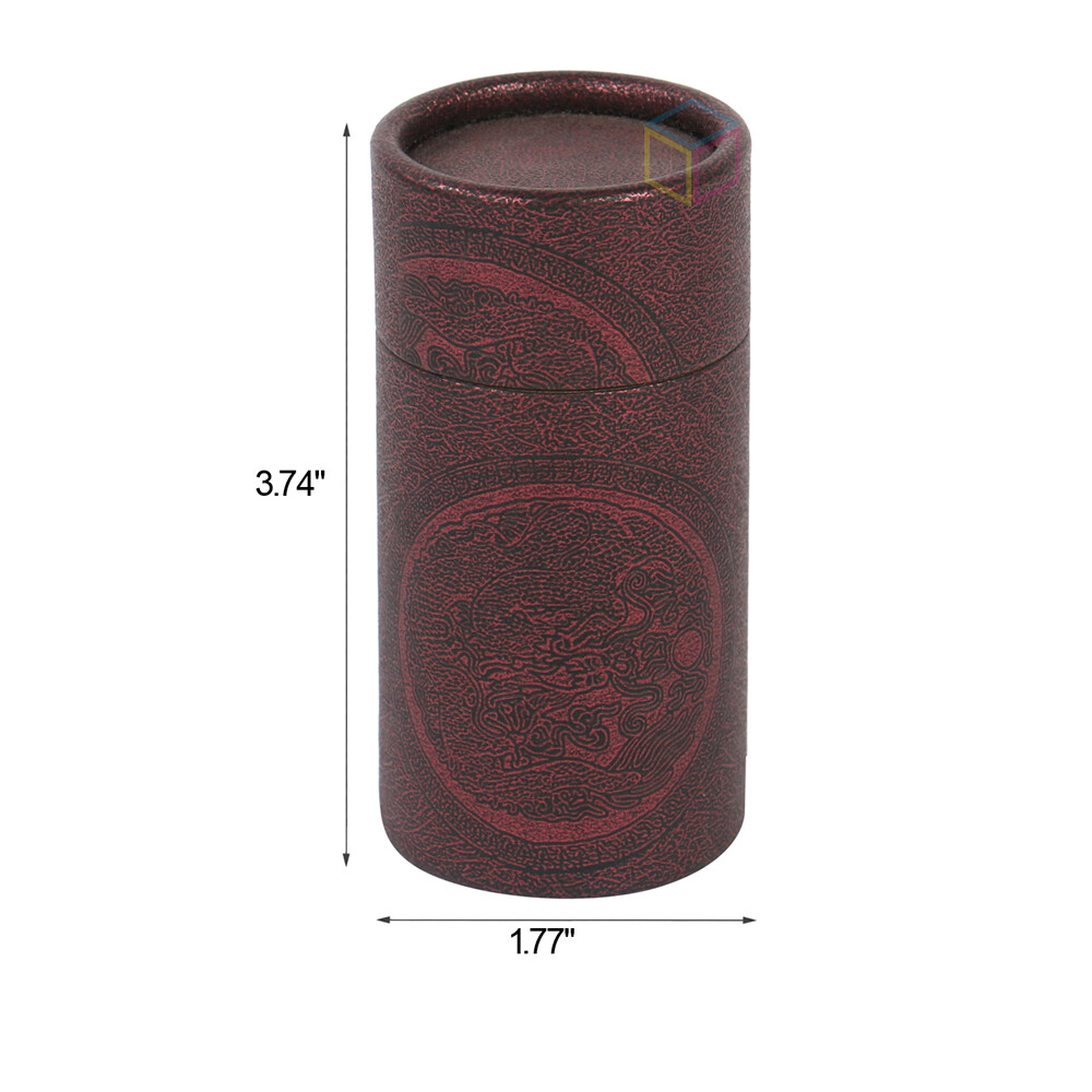 Eco-Friendly Black Round Paper Tube Box for Tea & Coffee Beans - Food Grade Kraft Packaging with Air Valve