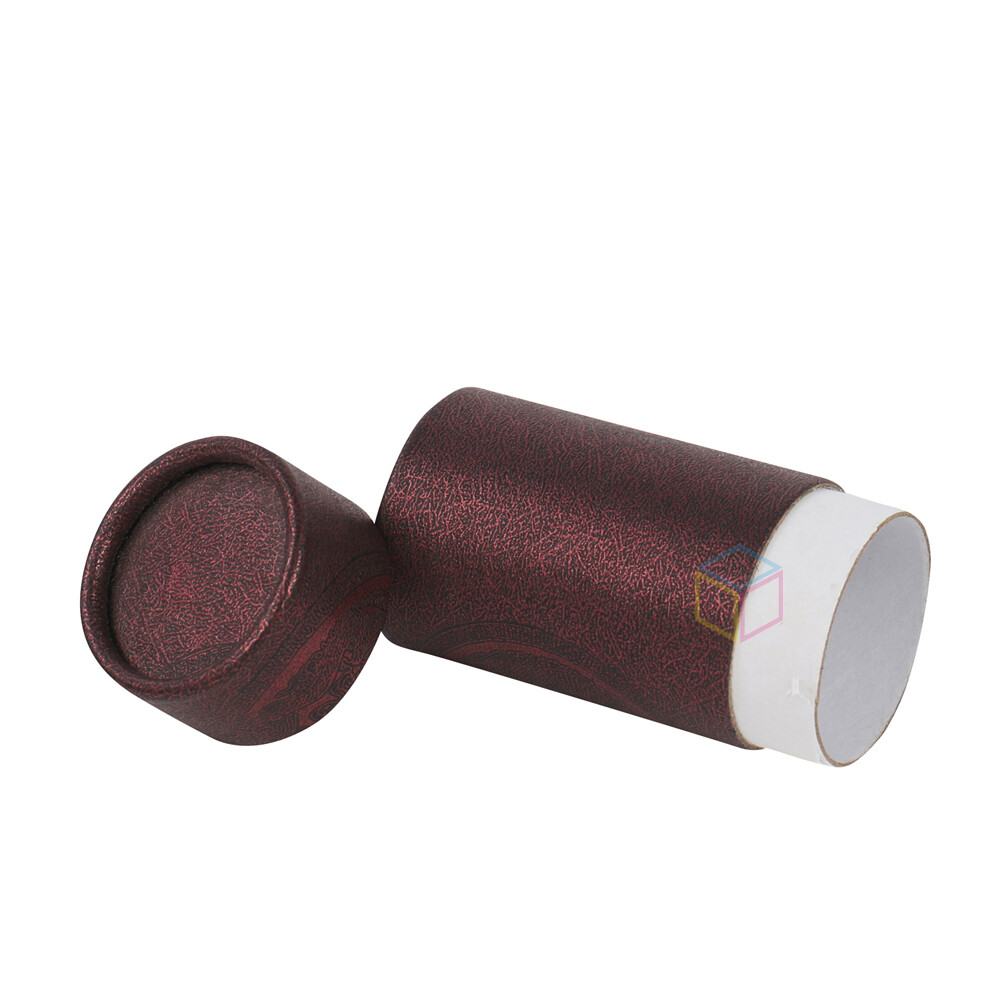 Eco-Friendly Black Round Paper Tube Box for Tea & Coffee Beans - Food Grade Kraft Packaging with Air Valve