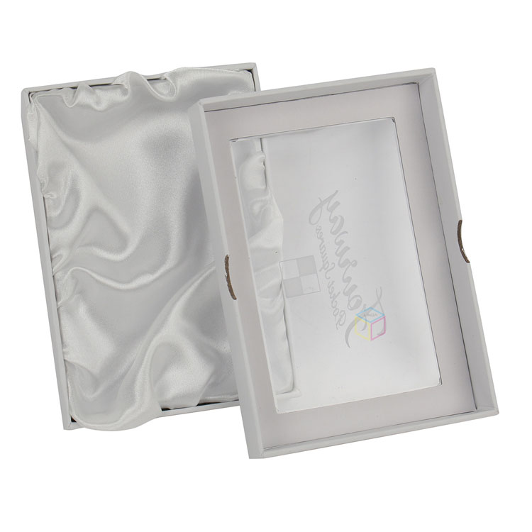 Black Super Quality Custom Two Piece Paper Gift Lingerie Clothing Packaging Box with Satin Lid & Base | Wholesale