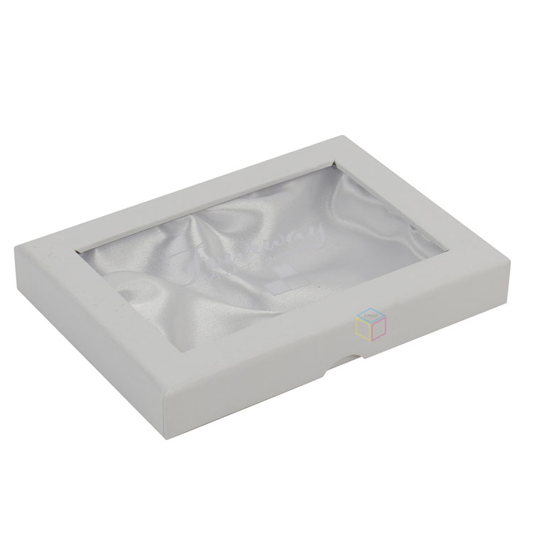 Black Super Quality Custom Two Piece Paper Gift Lingerie Clothing Packaging Box with Satin Lid & Base | Wholesale