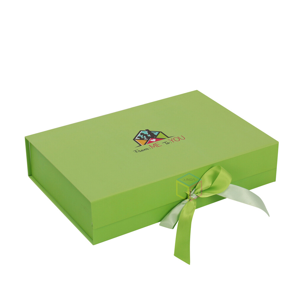 Custom Pink Hair Extensions Packaging Box | Magnetic Closure Gift Box with Ribbon | OEM Cardboard Box