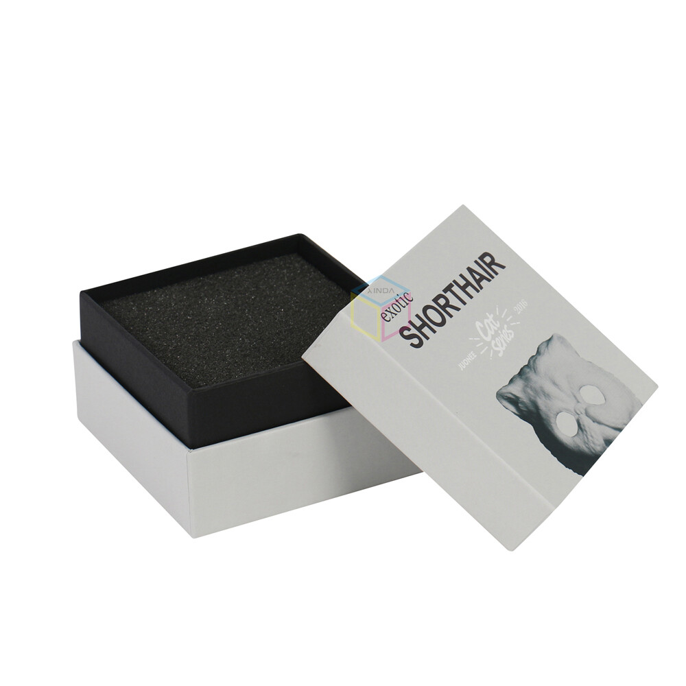 Custom Luxury Gold Foil Matt Red Cosmetic Packaging Box | Eco Friendly 2 Piece Lid Cardboard Box | OEM Service