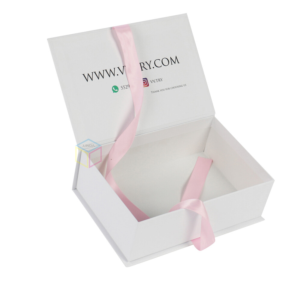 Custom Virgin Hair Bundles Gift Box | Personalized Wig Packaging with Ribbon Closure | Eco-Friendly Hair Extension Box