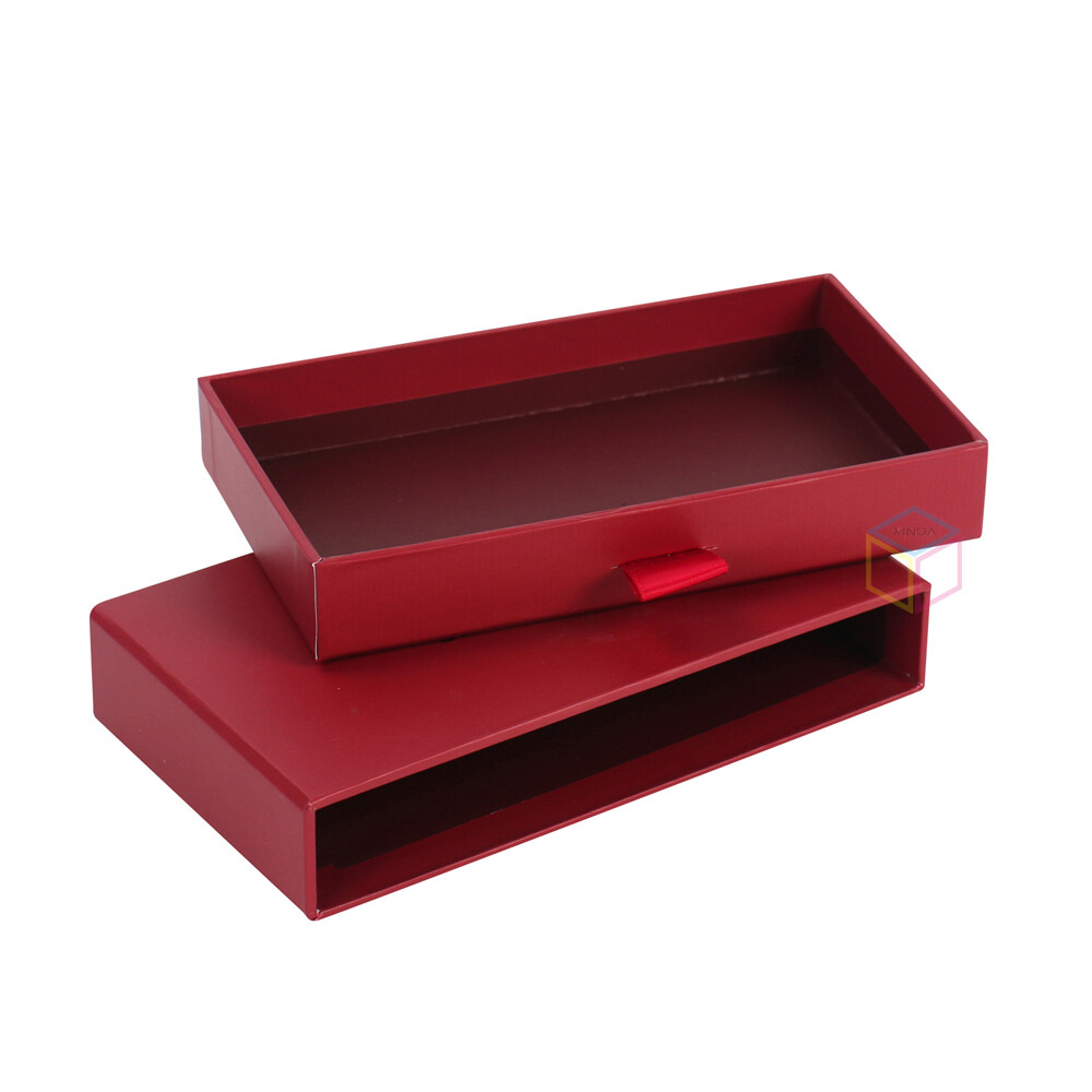 Custom Logo Printed Jewelry Gift Box with Ribbon & Handle | Eco-Friendly Packaging