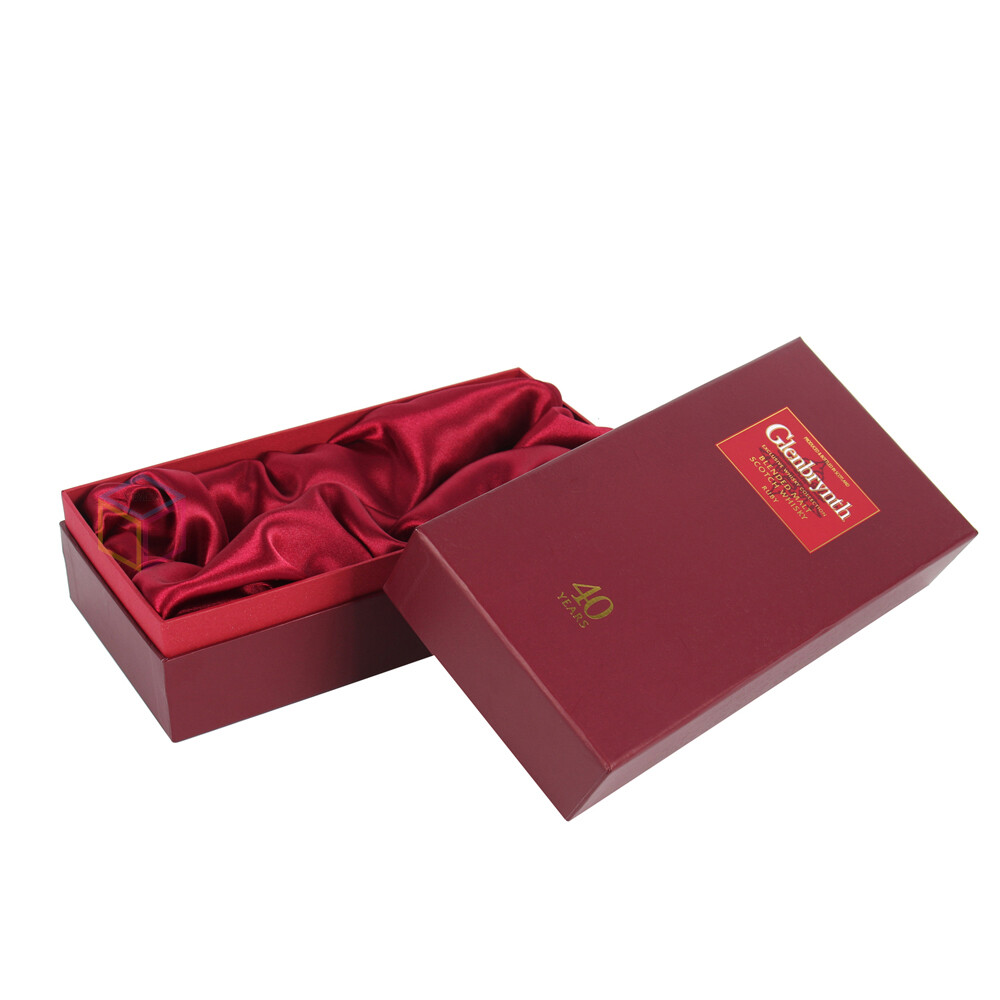 Custom Logo Printed Cardboard Luxury Kraft Paper Wine Gift Box with Lid | OEM Packaging