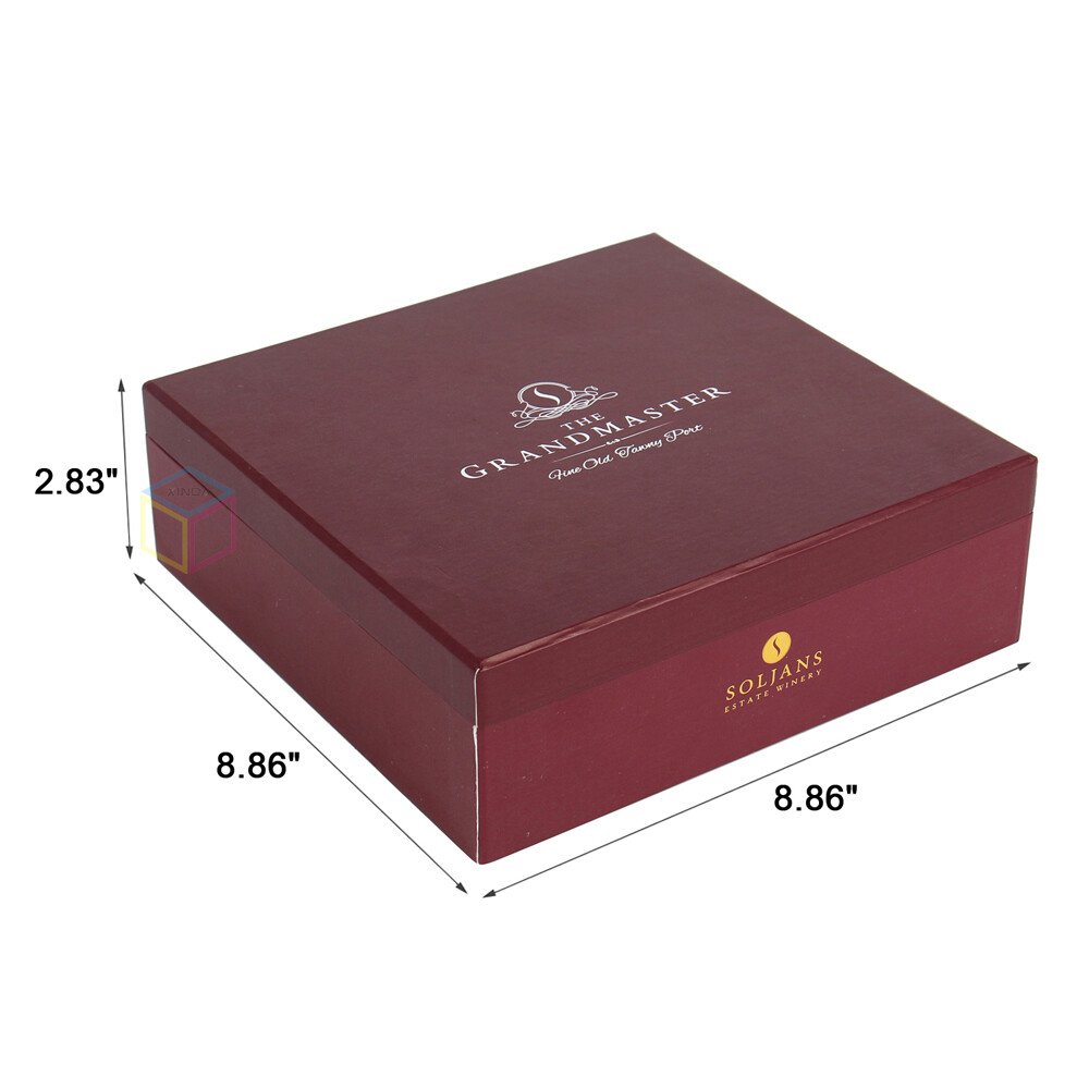 Custom Luxury Magnetic Closure Wine Gift Box with EVA Insert | High-Quality Packaging