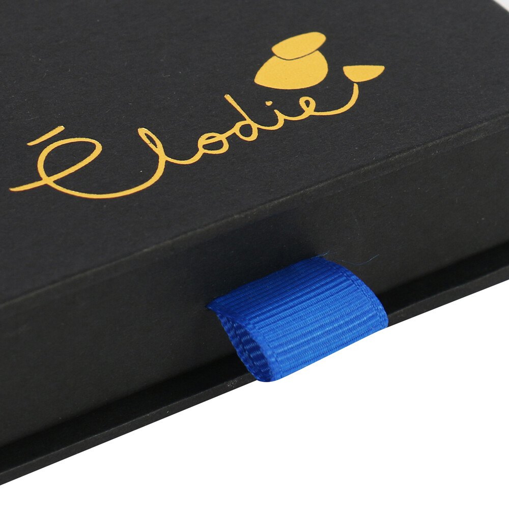 Wholesale Custom Logo Rigid Sliding Out Drawer Box for Jewelry, Accessory, Clothing Storage | Fancy Gift Box with Ribbon