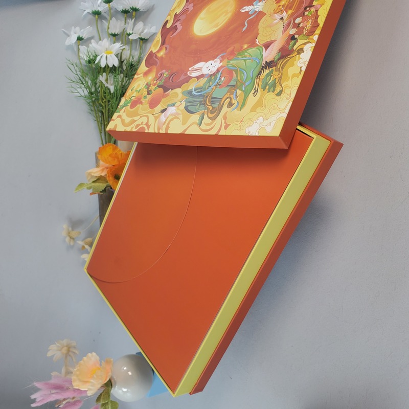 2025 Luxury Custom Mooncake Box - High-Quality Rigid Cardboard with Gold Paper Holder | Wholesale & OEM