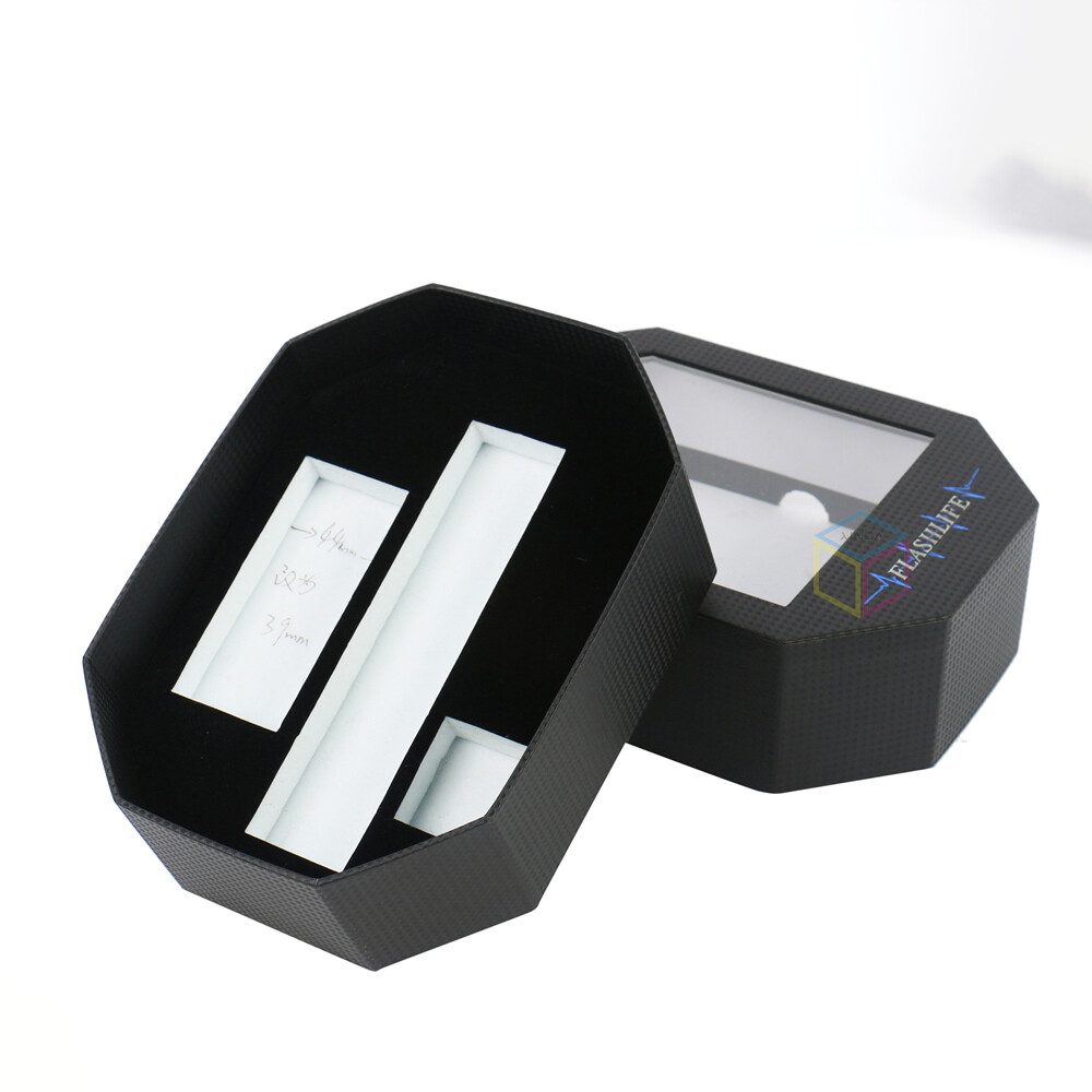 Luxury Red Skincare Hexagonal Mailer Box | Custom Cosmetic Packaging with Paper Divider | OEM Certified