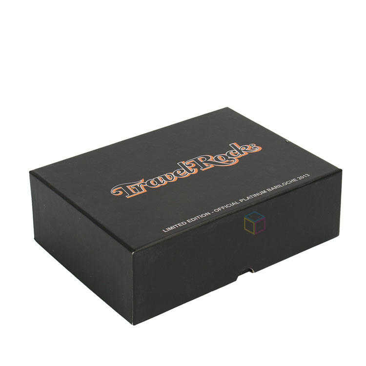 Custom Luxury Gold Foil Jewelry Packaging Box | Matt Black Textured Paper Gift Box | OEM Printing