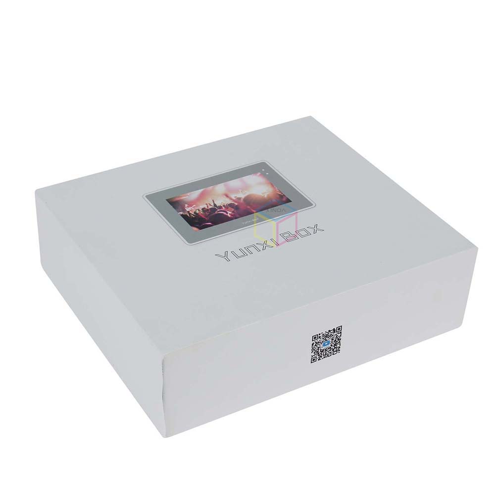 Luxury White Cardboard Phone Gift Box | Simple Design Empty Generic Paper Packing Box for Cell Phones