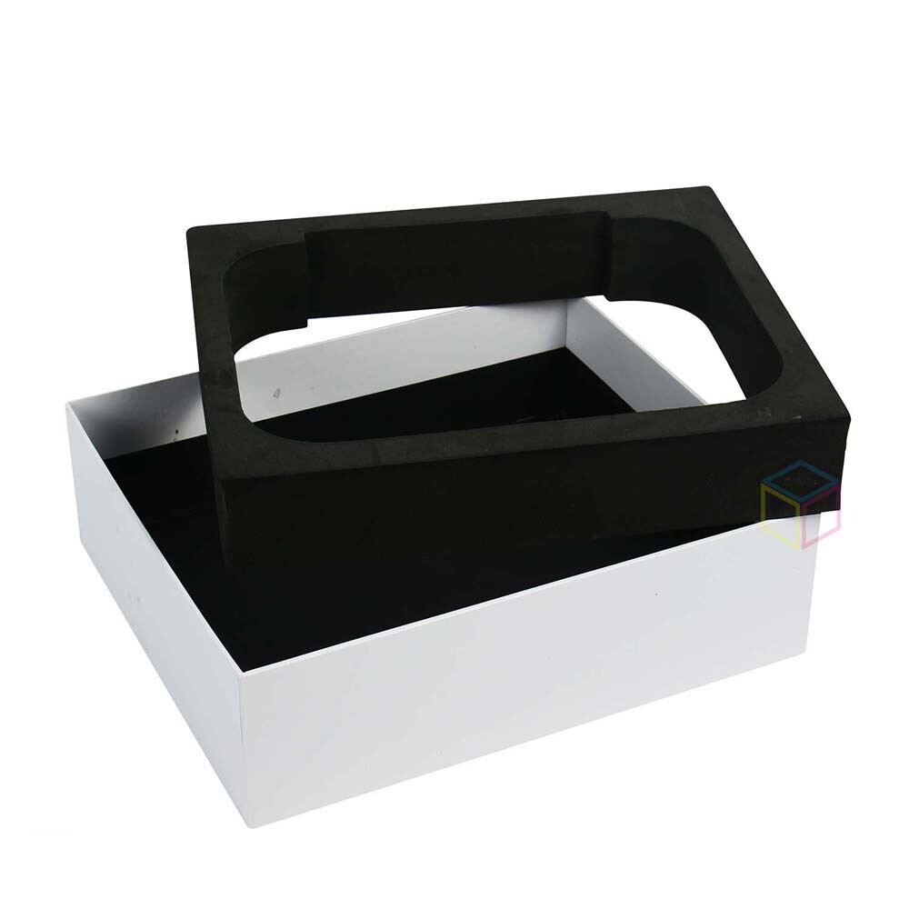 Luxury White Cardboard Phone Gift Box | Simple Design Empty Generic Paper Packing Box for Cell Phones