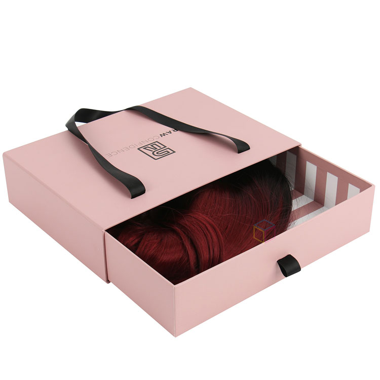 Luxury Gold Foil Gift Box with Ribbon Handle | Kaijie Packaging