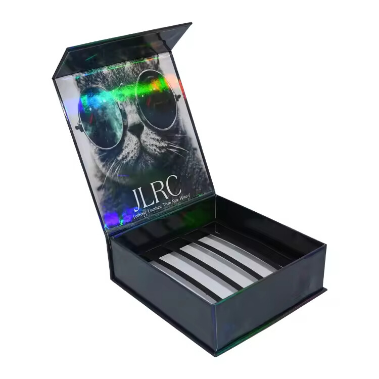Custom Holographic Lipstick Box | Magnetic Closure Gift Packaging