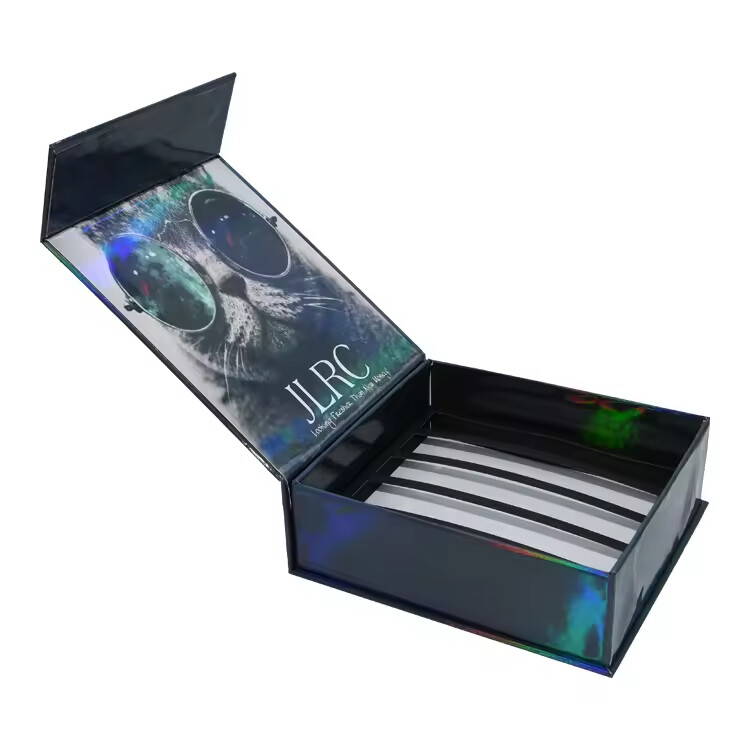 Custom Holographic Lipstick Box | Magnetic Closure Gift Packaging