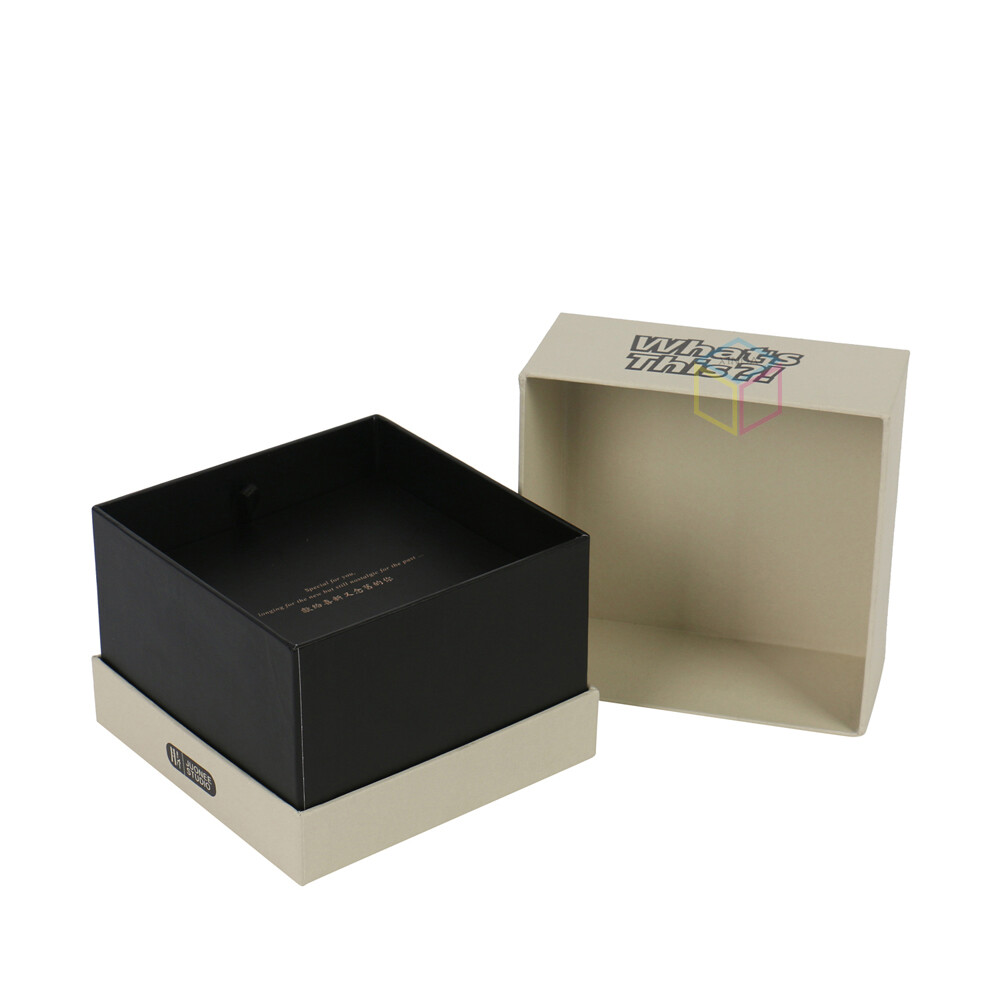 Custom Kraft Lift-off Lid Rigid Box for Clothing & Gifts | Kaijie Packaging