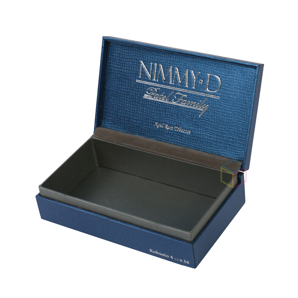 Custom Matte Dark Blue Magnetic Gift Boxes | Kaijie Packaging