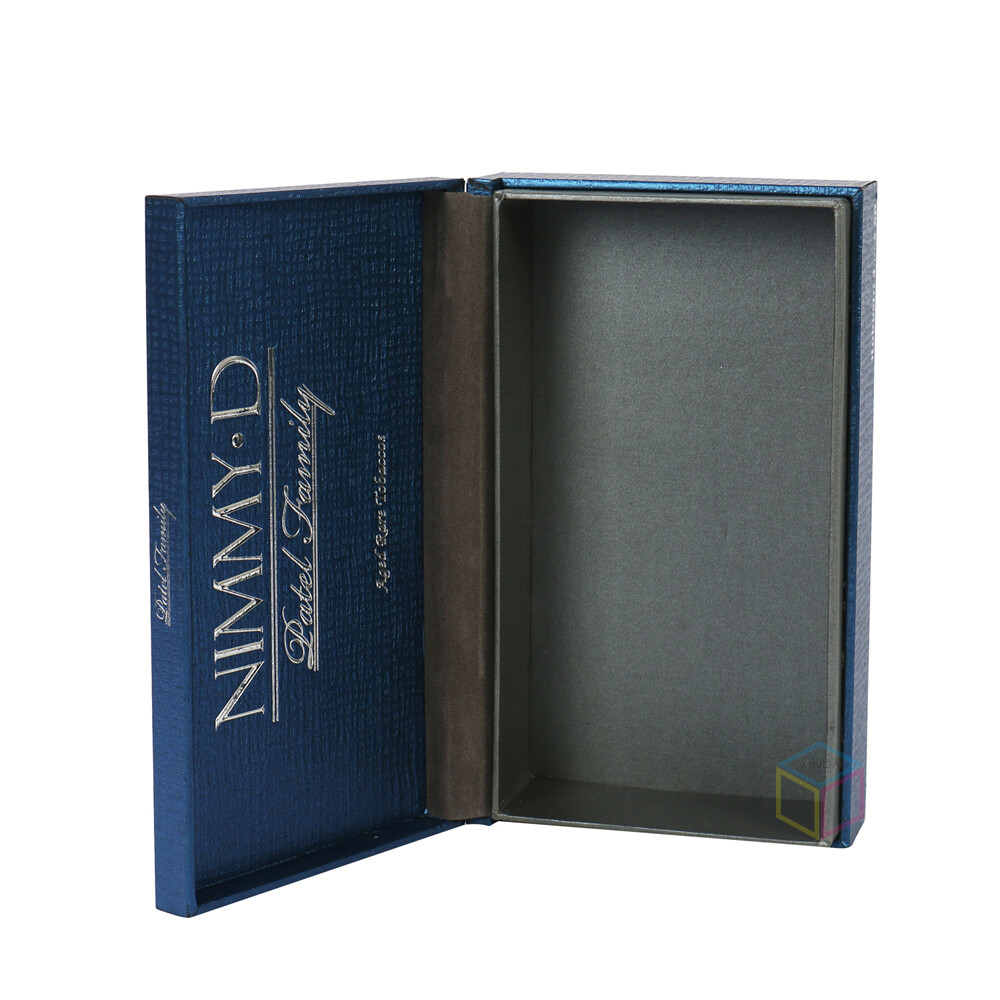 Custom Matte Dark Blue Magnetic Gift Boxes | Kaijie Packaging