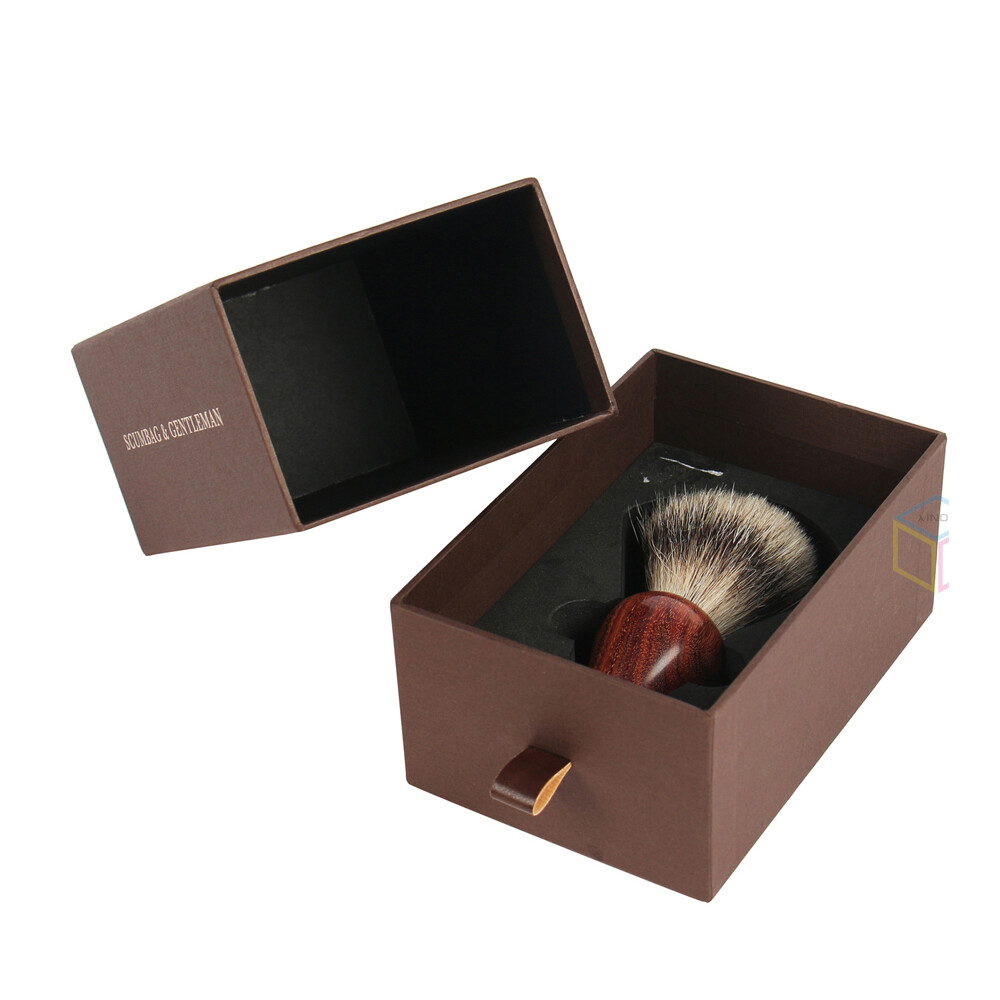 Custom Black Lipstick Gift Box with EVA Insert & Foil Stamping