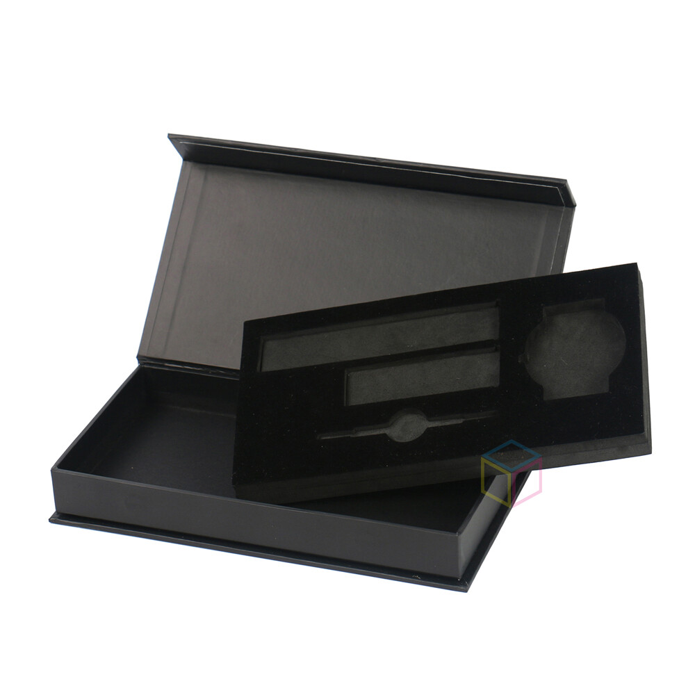 Wholesale Matte Black Scissor Boxes with EVA Foam | Kaijie Packaging