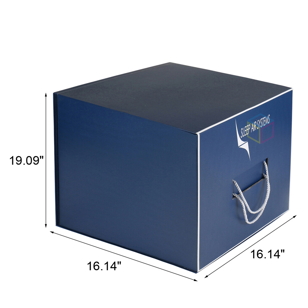 Navy Blue Magnetic Closure Gift Box | Custom Logo Packaging