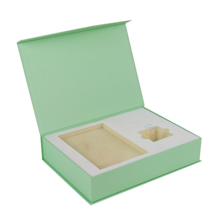 Eco-Friendly Custom Logo Cosmetic Jar Gift Box Packaging with EVA Insert