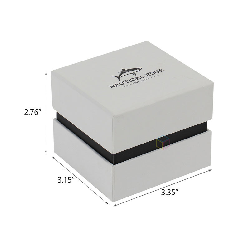 paper box 1996-1 Neck Lid and Base Gift Box with EVA Foam for Square 5ml Glass Jar Rigid Concentrate Container Jars Packaging Box with Lid