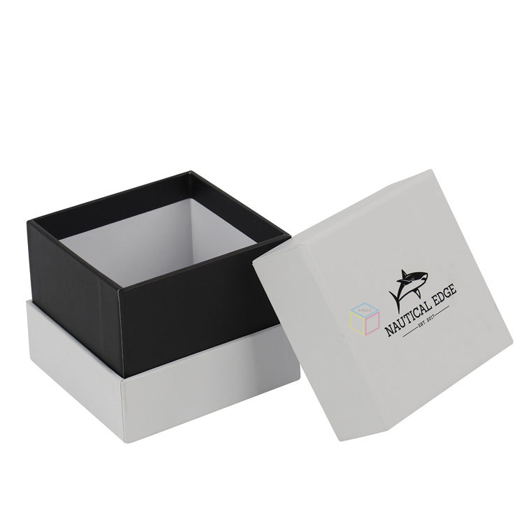 paper box 1996-2 Neck Lid and Base Gift Box with EVA Foam for Square 5ml Glass Jar Rigid Concentrate Container Jars Packaging Box with Lid