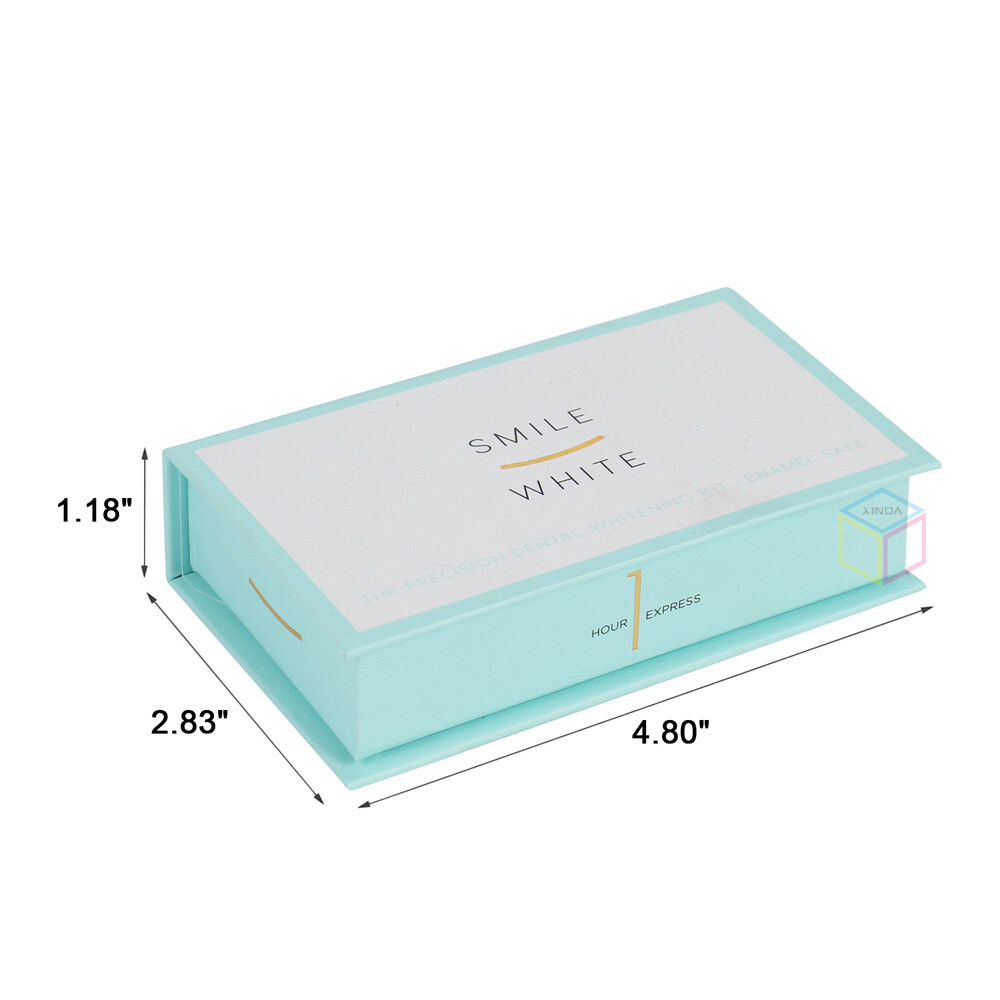Custom The Matte Light Green Flip Top Rigid Cardboard Box Rigid Setup Box Packaging With Eva Foam Holder for Pen